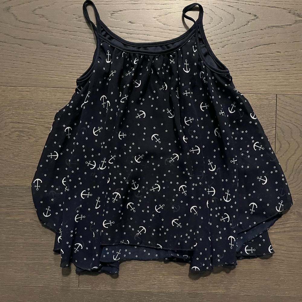 Girls navy blouse sz 10 NWT